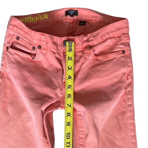 J. Crew Factory Jeans Coral Toothpick Stretch Jeans, 27 - Picture 5 of 6